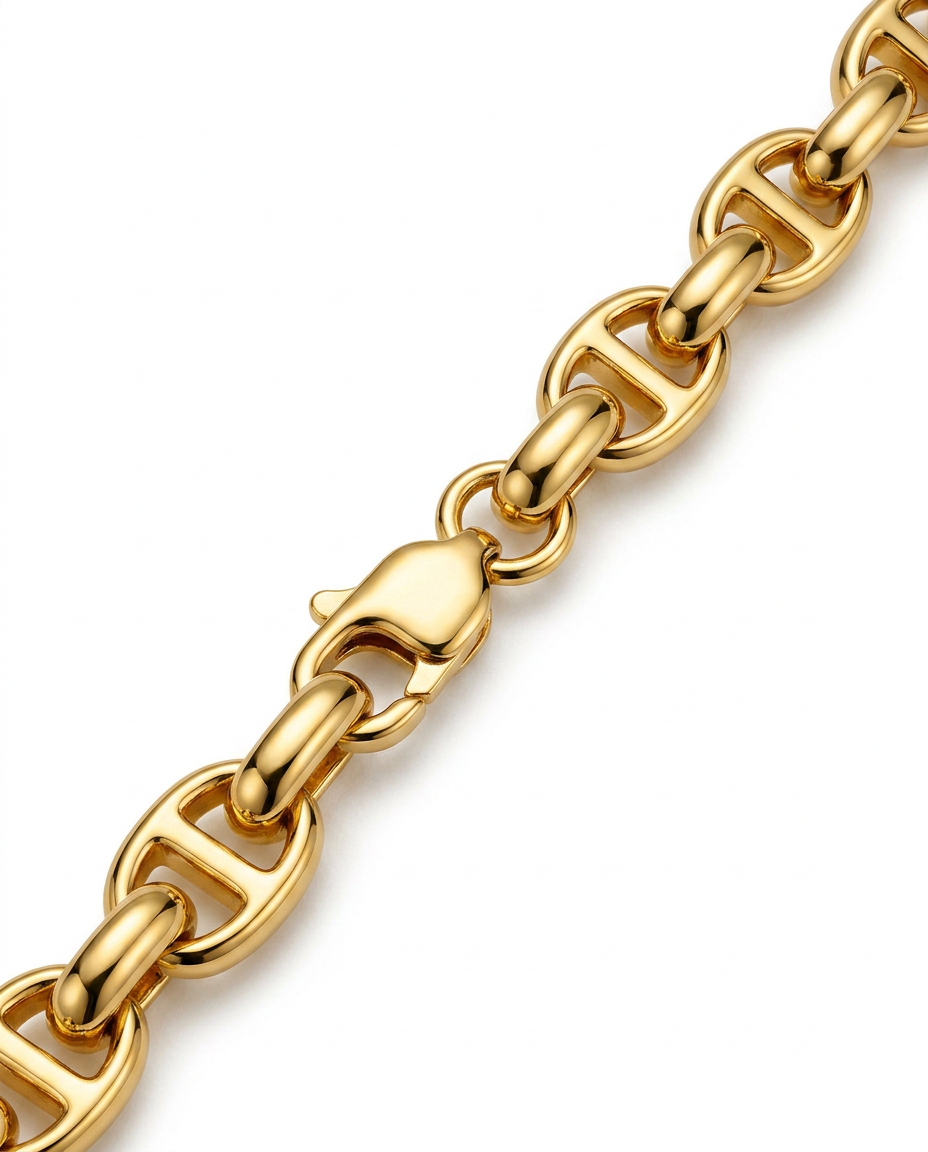 916 Gold Bracelet Italy CD Link