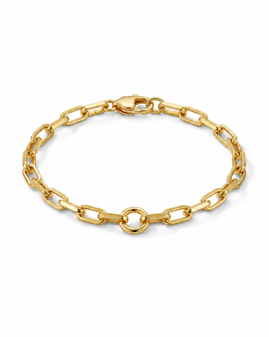 916 Gold Bracelet Paper Clip