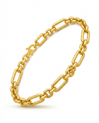 916 Gold Bracelet Paperclip Chain
