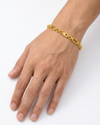 916 Gold Bracelet Paperclip Chain