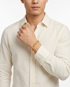 916 Gold Bracelet Paperclip Chain