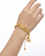 916 Gold Bracelet Prosper Beads Link
