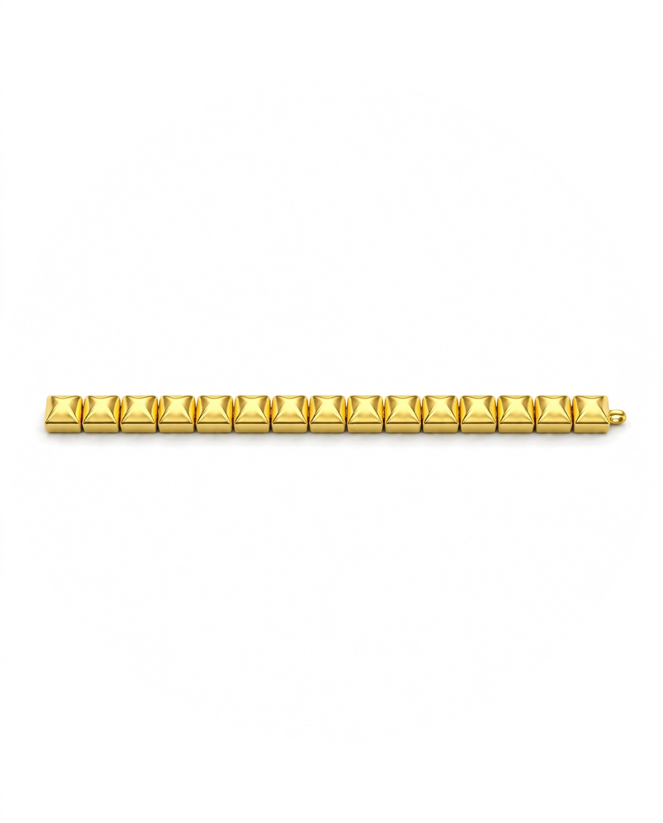 916 Gold Bracelet Pyramid
