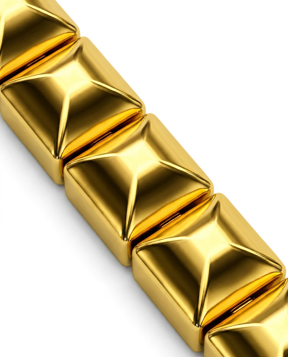 916 Gold Bracelet Pyramid