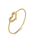 916 Gold Bracelet Single Lovie Heart