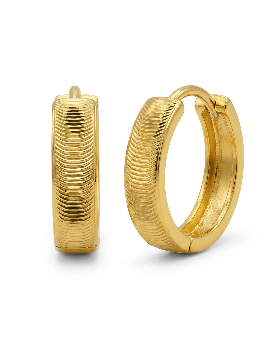 916 Gold Earrings Cat Eyes