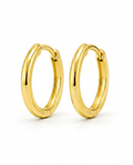 916 Gold Earrings Classic Italy Oval S