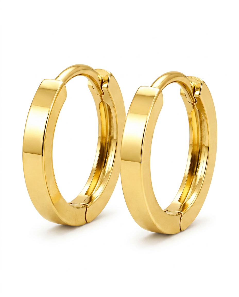916 Gold Earrings Classic Italy