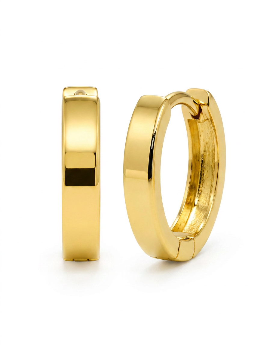 916 Gold Earrings Classic Italy