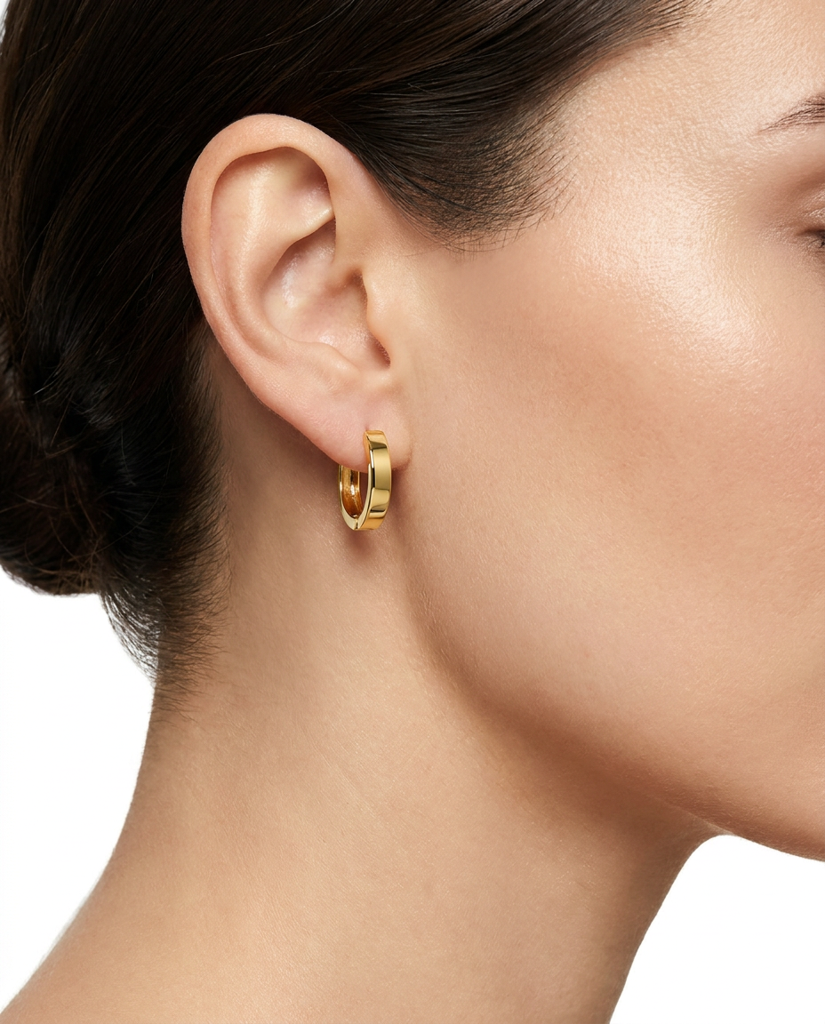 916 Gold Earrings Classic Italy