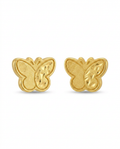 916 Gold Earrings Dual Glacier Butterfly
