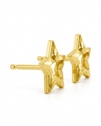 916 Gold Earrings Hollow Star
