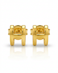 916 Gold Earrings Italy H