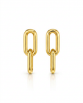 916 Gold Earrings Paper Clip