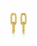 916 Gold Earrings Paper Clip