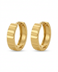 916 Gold Earrings Sculpt Arc