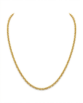 916 Gold Necklace Diamond Cut Cable