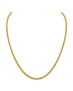 916 Gold Necklace Diamond Cut Cable