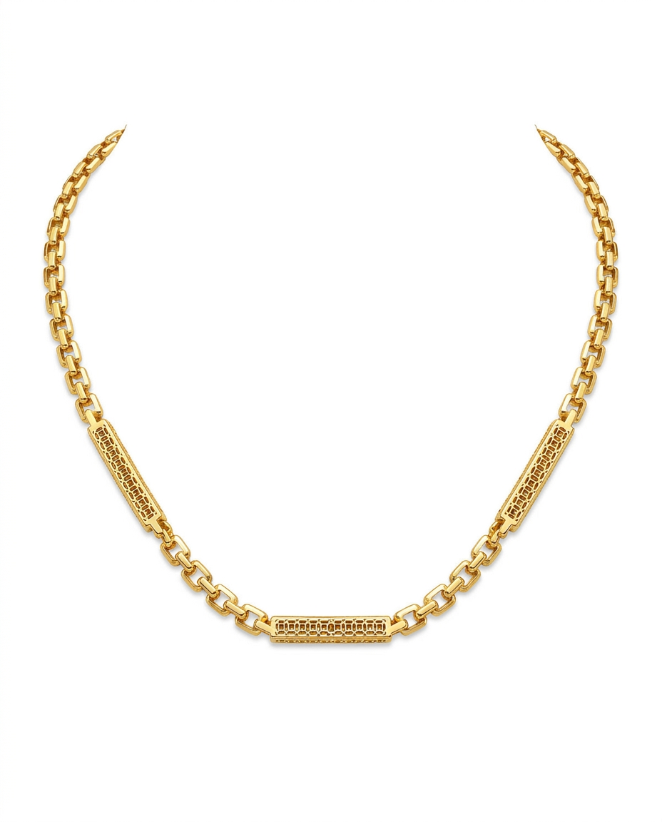 916 Gold Necklace Imperial Link