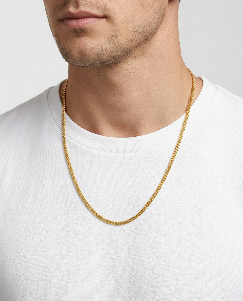 916 Gold Necklace Cuban