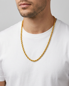 916 Gold Necklace Solid Rope