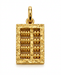 916 Gold Pendant 2S Abacus