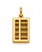 916 Gold Pendant 2S Abacus