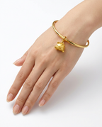 916 Gold Pendant Baby Pig Matte