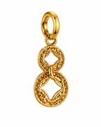 916 Gold Pendant Double Glacier Emperor Coin