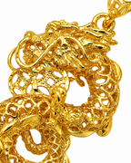 916 Gold Pendant Dragon Emperor Coin