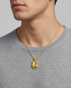 916 Gold Pendant Emperor Coin Horse B