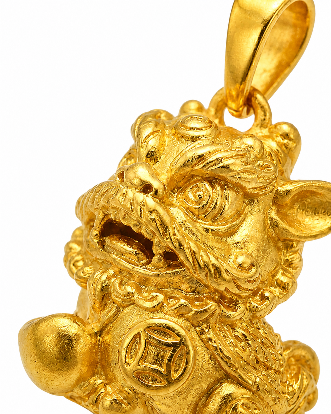 916 Gold Pendant Fortune Pixiu