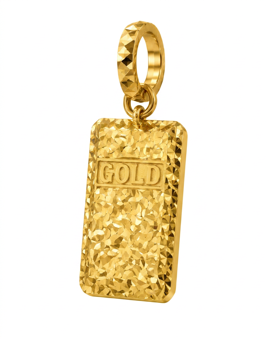 916 Gold Pendant Glacier Gold Bar