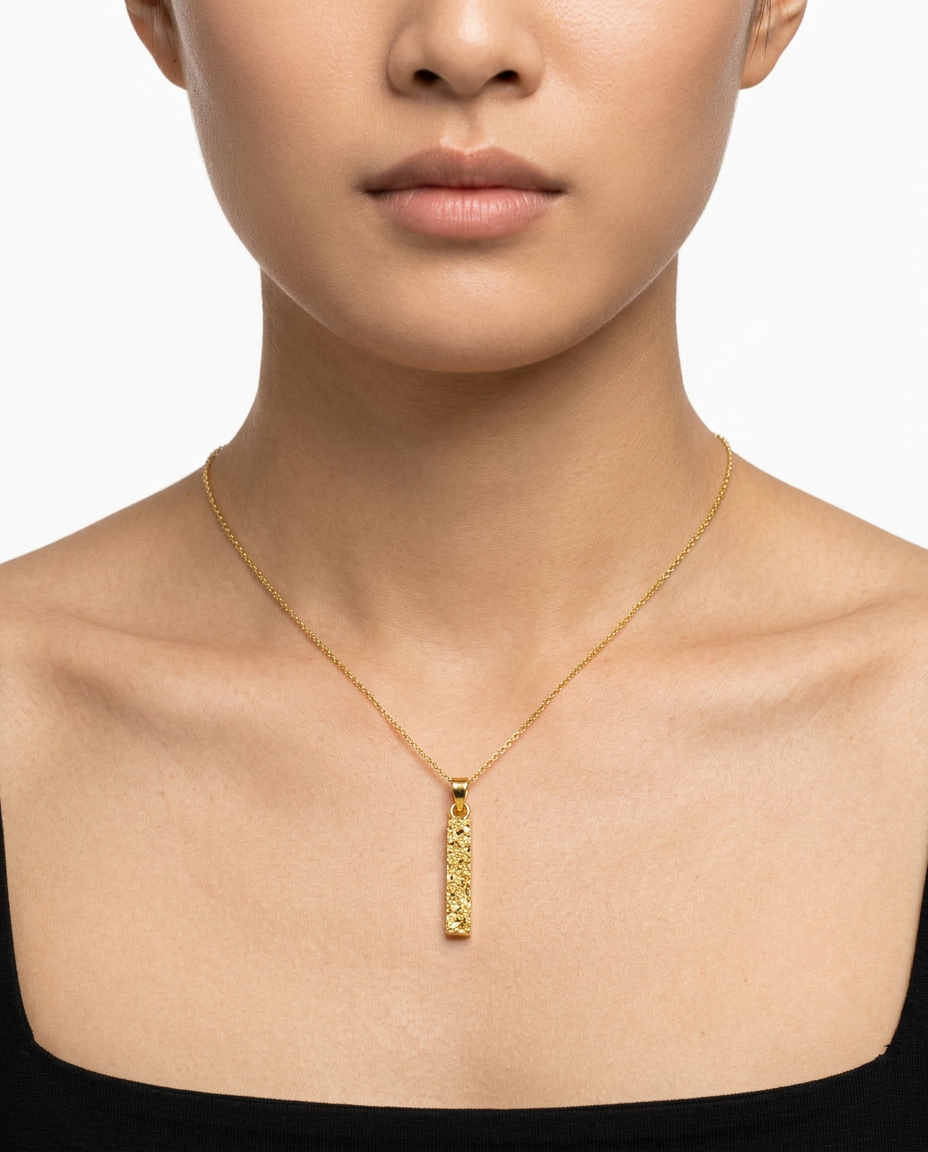 916 Gold Pendant Glacier Pillar