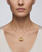 916 Gold Pendant Maison Bag Charm