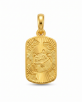 916 Gold Pendant Rainbow Lucky Cat