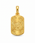 916 Gold Pendant Rainbow Lucky Cat