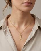 916 Gold Pendant Scarlet Koi