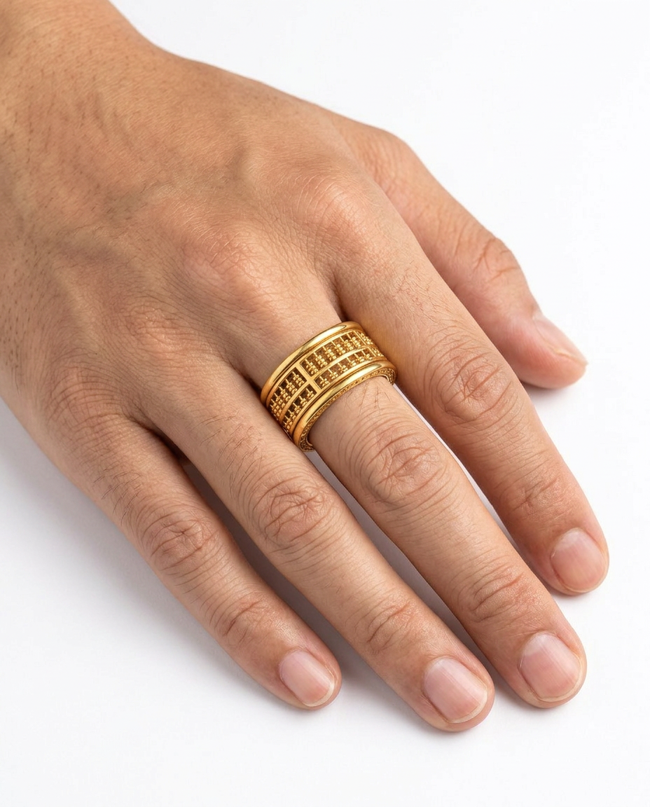 916 Gold Ring Infinity Abacus