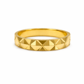 916 Gold Ring Lustre Cut