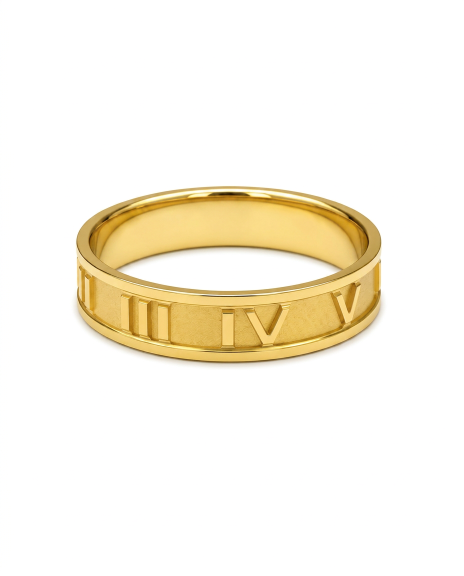 916 Gold Ring Roman Matte