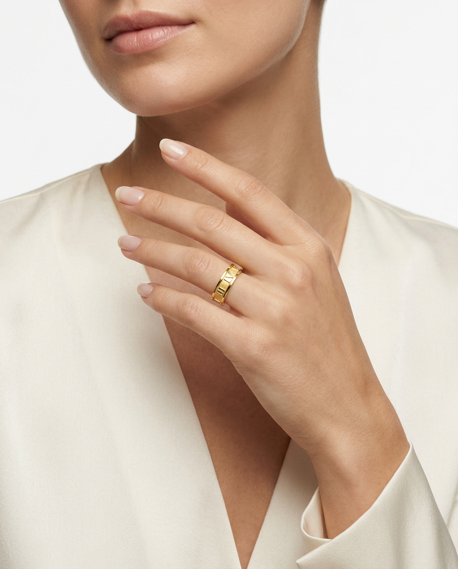 916 Gold Ring Roman Matte