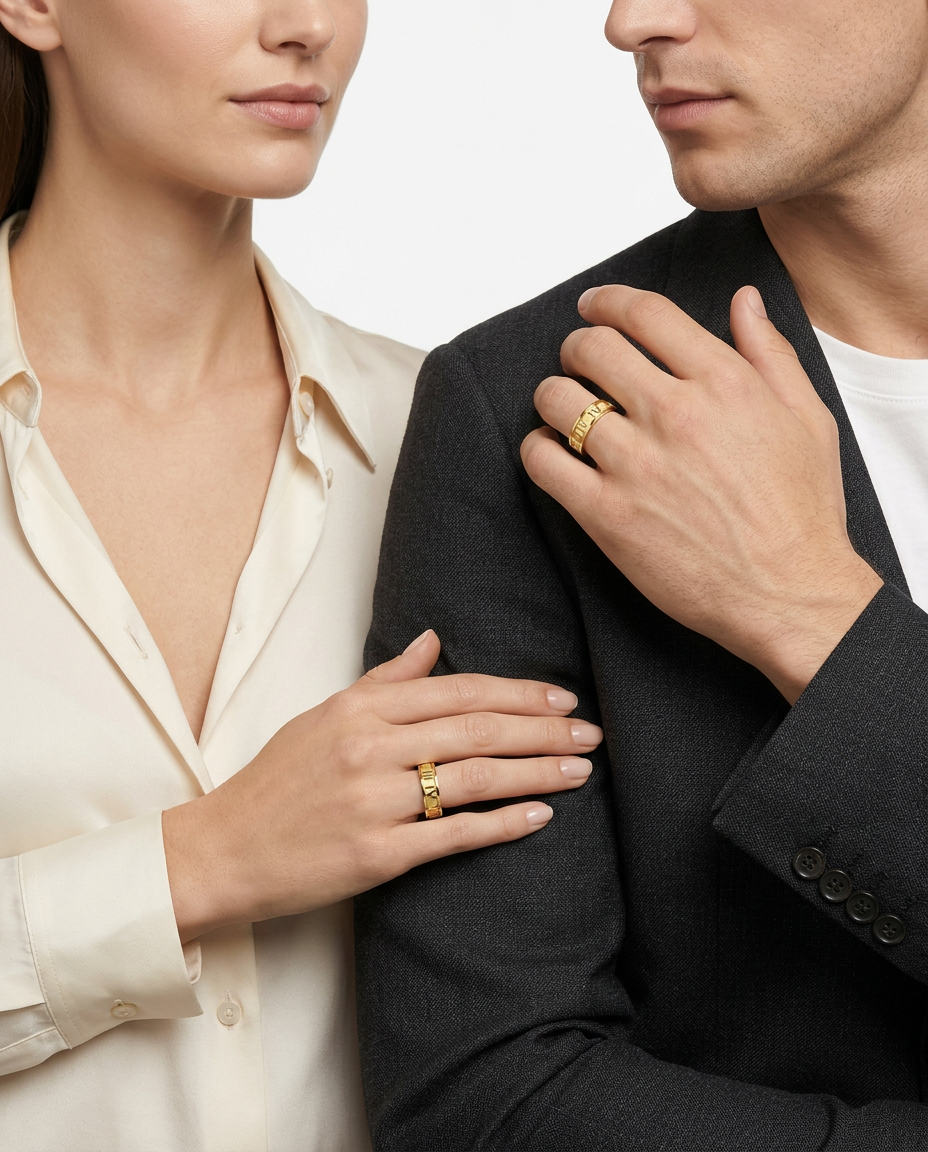 916 Gold Ring Roman Matte