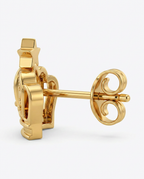 916 Gold Earrings Crown