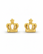 916 Gold Earrings Crown