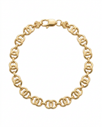 916 Gold Bracelet Italy CC Link