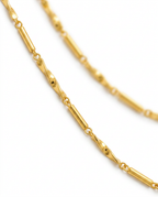 916 Gold Necklace Celeste Bar Link