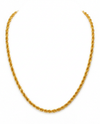 916 Gold Necklace Solid Rope