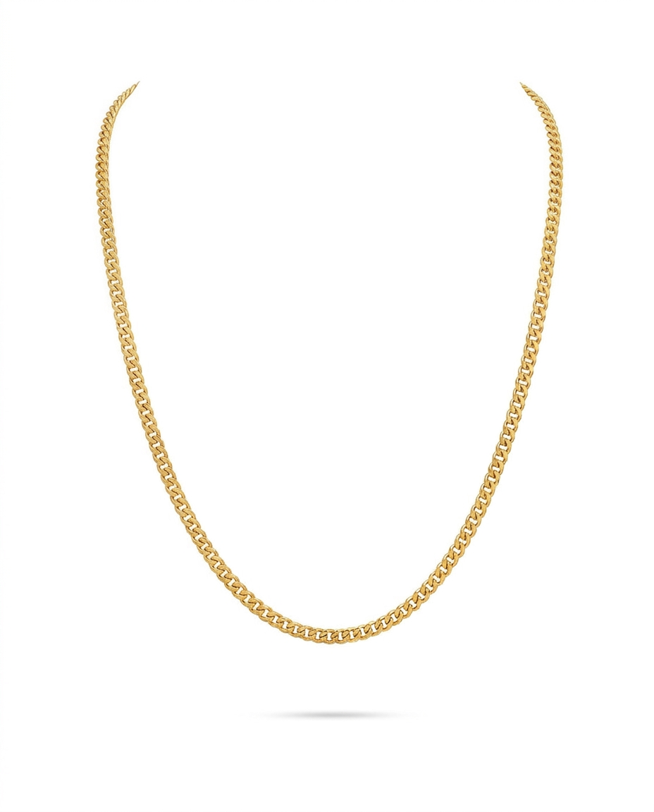 916 Gold Necklace Cuban